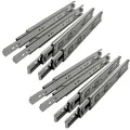 Produktbild: SOTECH 4 Paar (8 Stück) Vollauszüge KV1-45-H45-L250-NF 250 mm (eingeschoben) Schubladen Führung kugelgelagert Tragkraft 45 Kg