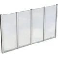 Produktbild: Skan Holz Seitenwand m. Polycarbonatplatten (FS) 355 x 200 cm Fichte Grau