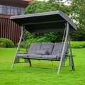 Produktbild: Home Deluxe Hollywoodschaukel Descanso Grau