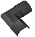 Produktbild: CAB 90781 - Kabelkanaleckstück, 33 mm, schwarz