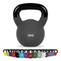 Produktbild: Kettlebell Neopren 2 – 30 kg inkl. Übungsposter (16 Kg - Anthrazit) Kugelhantel