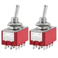 Produktbild: Kippschalter MTS-402 4 polig 2A 250VAC Miniatur Toggle Schalter Elektronik