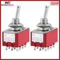 Produktbild: Miniatur Kippschalter 4-polig Ein-Ein 2A 250VAC 5A 120VAC 12 Lötanschlüsse 2