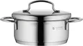 Produktbild: WMF Mini Kochtopf klein 12cm, Metalldeckel, Bratentopf Induktion 0,7l, Cromargan