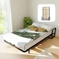 Produktbild: WallBedKing Wandbett, Schwarz, Metall, Rechteckig,Rechteckig, 120x190 cm, Schlafzimmer, Betten, Klappbetten