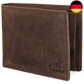 Produktbild: Fa.Volmer ® Leder Geldbörse Herren mit RFID-Schutz - extra-stabile Doppelnaht -