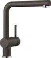Produktbild: BLANCO LINUS-S | Küchenarmatur in cafe | Hochdruck | Mit herausziehbarem Schlauch | Rückflussverhinderer | Keramik Kartusche | Gesicherte Wasserqualität & wassersparend | [11x26,6x28,2 cm]