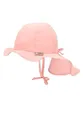 Produktbild: Sterntaler Sonnenhut - Mädchen Sommerhut - UV-Schutz 50+ Mütze mit breiter Krempe und Größenregulierung - Nackenschutz - Bindebänder - Baby Kinder Kopfbedeckung aus Popeline (Bio) - zartrosa, Größe 49