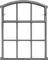 Produktbild: Fenster zum Öffnen grau Stallfenster Eisenfenster Eisen 71cm Antik-Stil (b2)