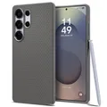 Produktbild: Spigen Liquid Air für Samsung Galaxy S25 Ultra Hülle mit [Stoßdämpfender Schutz], leichtes TPU, Anti-Rutsch Design –Marble Gray