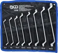 Produktbild: BGS 1209 Doppel-Ringschlüssel-Satz | gekröpft | SW 6 x 7 - 20 x 22 mm | 8-tlg.