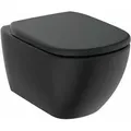 Produktbild: Tesi - Wand-wc Mit Softclose-sitz, Rimls+, Seide Schwarz T5361v3 - Ideal Standard