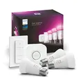 Produktbild: Philips 929002468804 Hue White & Color Ambiance-Glühbirnen E27-Starterset mit Dimmschalter, 3 Stück