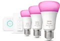 Produktbild: Philips Hue White and Color Ambiance 9W 1100 E27 Starter Kit, 3 Stk