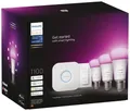 Produktbild: Philips Hue LED-Leuchtmittel 871951429135500 EEK: F (A - G) Hue White & Col. Amb. 3er Starter Set inkl. DimmerSwitch 3x800lm 75W