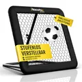 Produktbild: Racetex Rebounder für Fußball 100x100 cm [MIT Cover] - Fussball Rebounder mit robuster Konstruktion - Stufenlos Verstellbar - Fußball für Schuss-, Pass- und Ballannahme Training (Black.)
