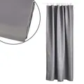 Produktbild: Zone Denmark Duschvorhang 180x200cm LUX schwerer Stoff luxuriös grau