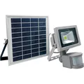 Produktbild: as-Schwabe LED-Außenleuchte mit Bewegungsmelder Solarline, silber 10 Watt, 1 St.