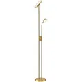 Produktbild: Lindby LED Stehlampe Seppa 9945422 Dimmbar Modern in Gold Messing aus Metall 2-flammig Wohnzimmerleuchte