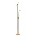 Produktbild: Lindby LED Stehlampe Seppa dimmbar (Modern) in Gold/Messing aus Metall (2 flammig,) - Wohnzimmerlampe Stehleuchte Floor Lamp Deckenfluter Standleuchte Wohnzimmerleuchte