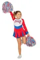 Produktbild: WILBERS & WILBERS 3264 - Cheerleader Kostüm Mädchen, sportliches Kleid, für Karneval, Mottoparty