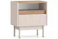 Produktbild: KONSIMO® Nachttisch NALIA Nachtschrank, geriffelte Fronten, hergestellt in der EU, Beistelltisch, Elegant, mit Soft-Close-Funktion, geriffelte Fronten