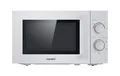 Produktbild: Comfee CMSN 20 si Mikrowelle / Solo-Mikrowelle mit 5 Leistungsstufen/ Innenbeleuchtung/ easy Defrost/360°Drehteller / Zwei Drehregler/20L/700W/ Silber