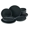 Produktbild: CreaTable 22979 uno BLACK Geschirrset Teller Set 12 tlg Tafelservice
