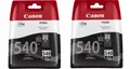 Produktbild: Original Canon PG-540  5225B001 Tinten Doppelpack schwarz 2 Stück