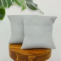 Produktbild: Amilian 2er Set Kissen mit Füllung und Bezug – Dekokissen für Sofa, Bett oder Couch – Zierkissen Set mit weichem Innenkissen – Waschbar & stilvoll - Nachtnebel - 40 x 40 cm