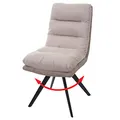 Produktbild: Mendler Esszimmerstuhl HWC-G66 Stoff - Creme