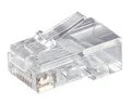 Produktbild: 10 Stück Westernstecker RJ45 8p8c 8 polig zum Crimpen an Telefonrundkabel UTP