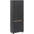 Produktbild: home24 Hochschrank Cosmo, Anthrazit, Eiche, Kunststoff, 3 Fächer, 56.9x164.5x33 cm, Zusatzausstattung erhältlich, stehend, Badezimmer, Badezimmerschränke, Hochschränke