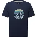 Produktbild: Sherpa Herren Bali Retro Sunset T-Shirt - XXL - rathee blue