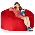 Produktbild: Green Bean Riesen-Sitzsack, Rot, Textil, Rund, 150x120x150 cm, Hergestellt in Deutschland, Wohnzimmer, Hocker, Sitzsäcke, XXL Sitzsäcke