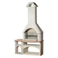 Produktbild: Buschbeck Grillkamin 'Bozen', weiß, Höhe ca. 210 cm
