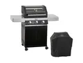 Produktbild: Rösle Gasgrill Videro G3 Pure, Schwarz, Metall, 58x118x127 cm, Deckel mit Sichtfenster, Seitenablage, Temperaturanzeige, herausnehmbare Fettauffangbox, Rädern, 2 gebremsten Warmhalterost, Druckregler, stufenlos regulierbar, Grills & Outdoor-Küchen, Gasgrills
