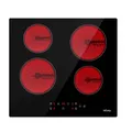 Produktbild: Elektrokochfeld Herdplatte Cerankochfeld Keramik 4 Zonen 9 Stufe 5400W 59x52 cm
