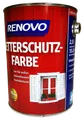 Produktbild: Wetterschutzfarbe Weiß für Holz Hart-PVC Dachrinnen Eisen Renovo 2,5L