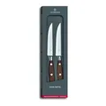 Produktbild: Victorinox Grand Maître, Profi Tranchier-Set, 2-teilig, Extra Scharfe Klinge, Wellenschliff, 12 cm, Edler Holzgriff, Rostfreier Stahl, braun
