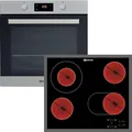 Produktbild: Bauknecht BAKO3 PR6 - Backofen & Elektrokochfeld mit 5 Jahre Garantie, BAK3KP8VIN & CTAR7642IN, Montage mit Rahmen aufliegend, 60 cm BAKO3PR6