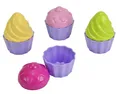 Produktbild: Simba 107102508 - Sandformen Cupcake, 8 Teile, 6cm Durchmesser, Sandkastenspielzeug, Sandspielzeug, Sandkuchen, ab 1 Jahr