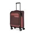 Produktbild: Travelite 4-Rad Koffer Handgepäck Weichschale aus recyceltem Material, erfüllt IATA Norm, Gepäck Serie VIIA: Trolley mit Aufsteckfunktion + Kantenschutz, 55 cm, 34 Liter