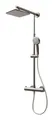 Produktbild: Schulte ExpressPlus 72H DuschMaster Rain Classic mit Thermostat, Kopfbrause eckig - edelstahloptik - EP9641 90