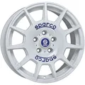 Produktbild: ALUFELGE SPARCO SPARCO TERRA FUR TOYOTA AURIS 7.5X17 5X114.3 WHITE BLUE LETTERI