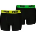 Produktbild: PUMA Boxershorts PUMA BOYS EVERYDAY BASIC BOXERS 2P (2er Pack) Boys, mit Logobund, elastisch schwarz 146/152