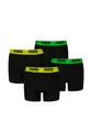Produktbild: PUMA Boxershorts Jungen Kinder Unterhose Unterwäsche 4 er Pack, Farbe:Black Combo, Bekleidung:152