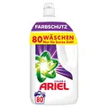 Produktbild: Ariel Flüssigwaschmittel, 80 Waschladungen, Farbschutz, Ausgezeichnete Fleckentfernung Beim 1. Waschen Selbst In Kälteren Temperaturen, Schützt Farben
