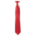Produktbild: Krawatte mit Clip Fb. rot  : rot : 100% Polyester (Business)