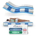 Produktbild: AM Qualitätsmatratzen Premium Taschenfederkernmatratze 130x200cm H4 24cm - Made in Germany & Oeko TEX Siegel - 7 Zonen Federkernmatratze 130x200 mit Lyocell Bezug - Ergonomische Matratze 130x200 H4
